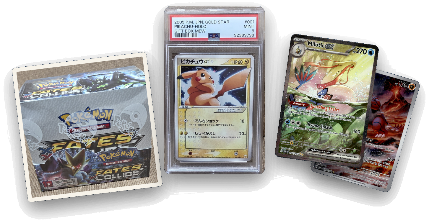 Collectible cards selected by Cetora Collect