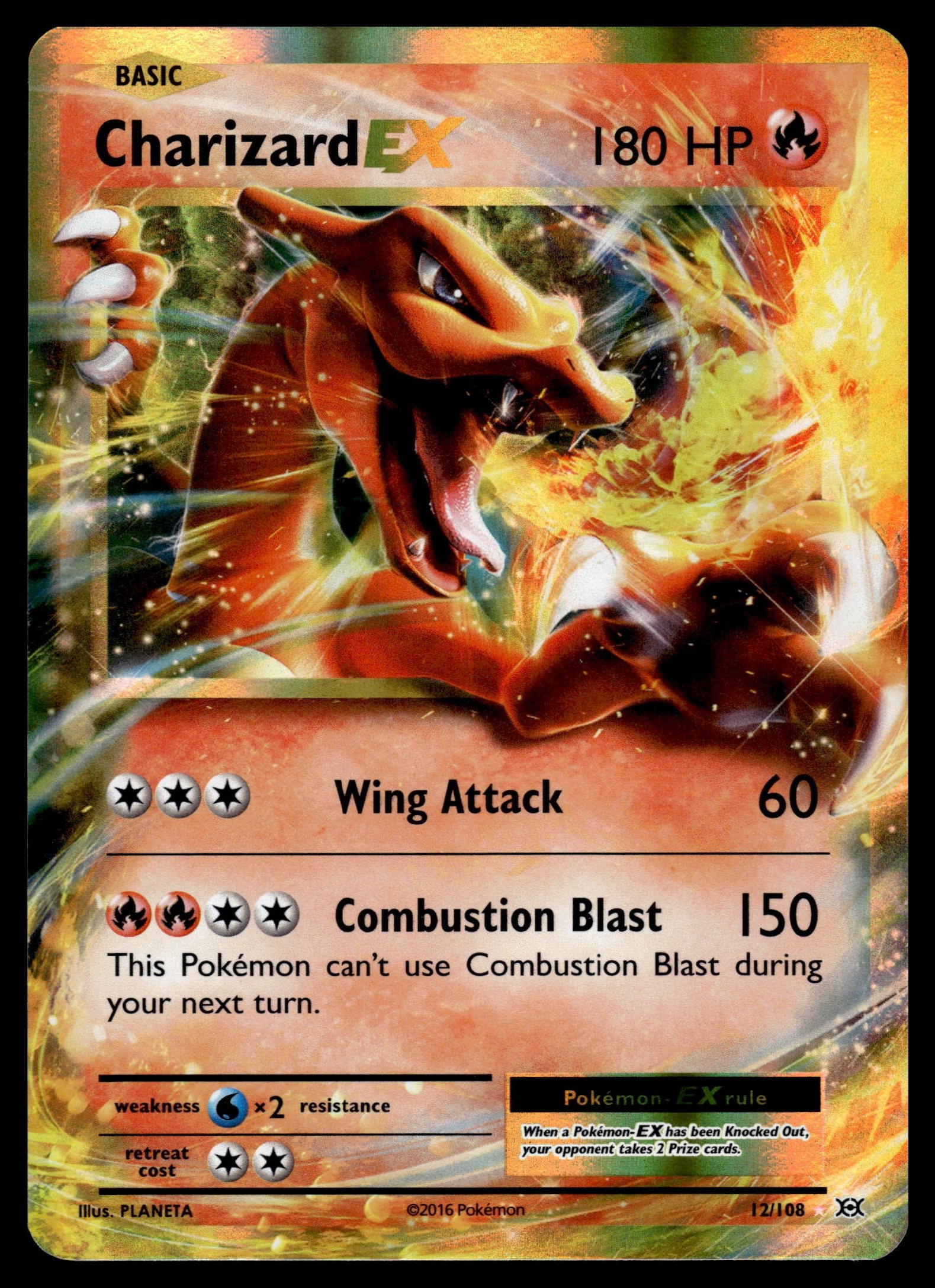 Charizard EX 12/108 – front