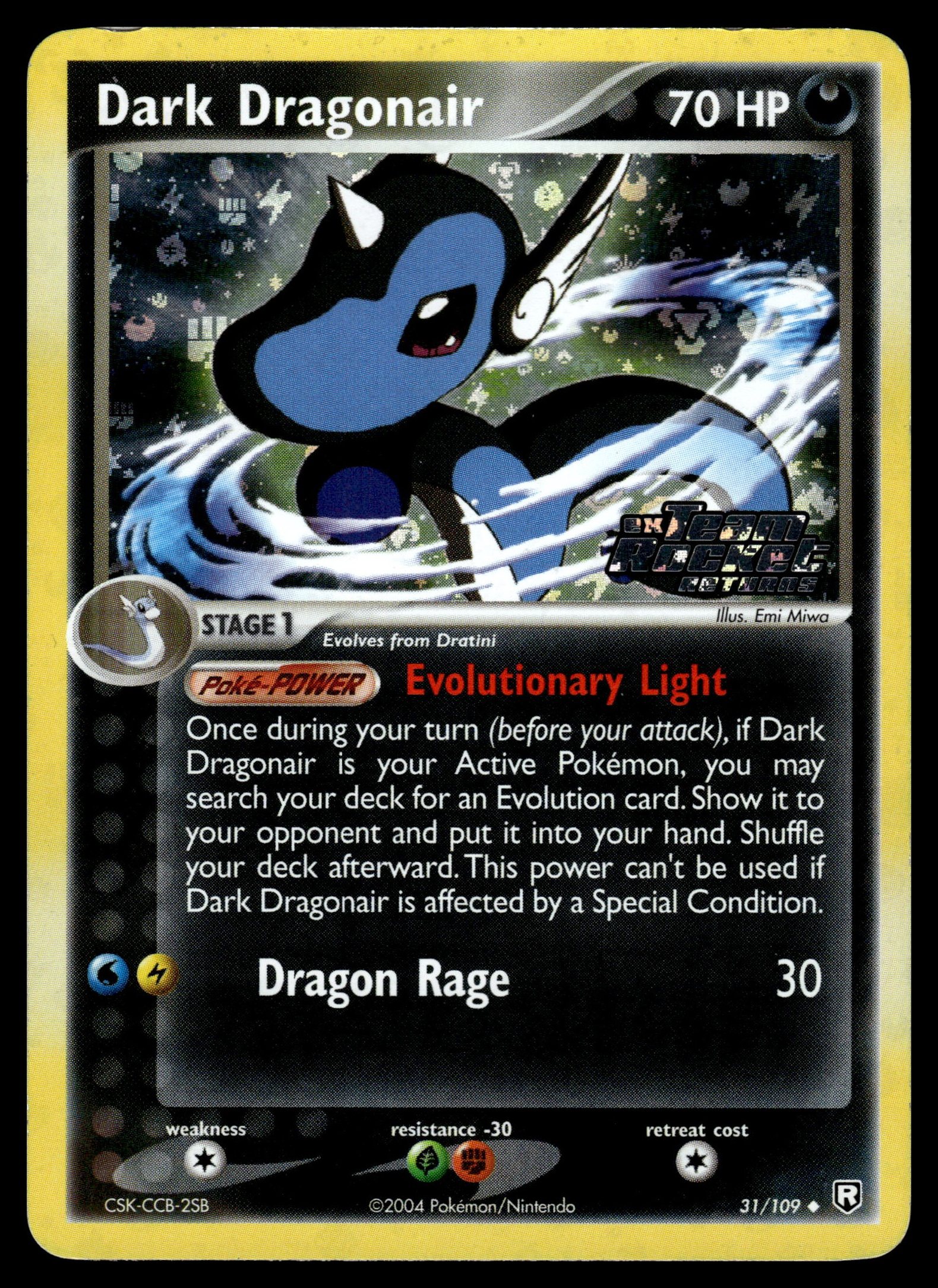 Dark Dragonair 31/109 – front