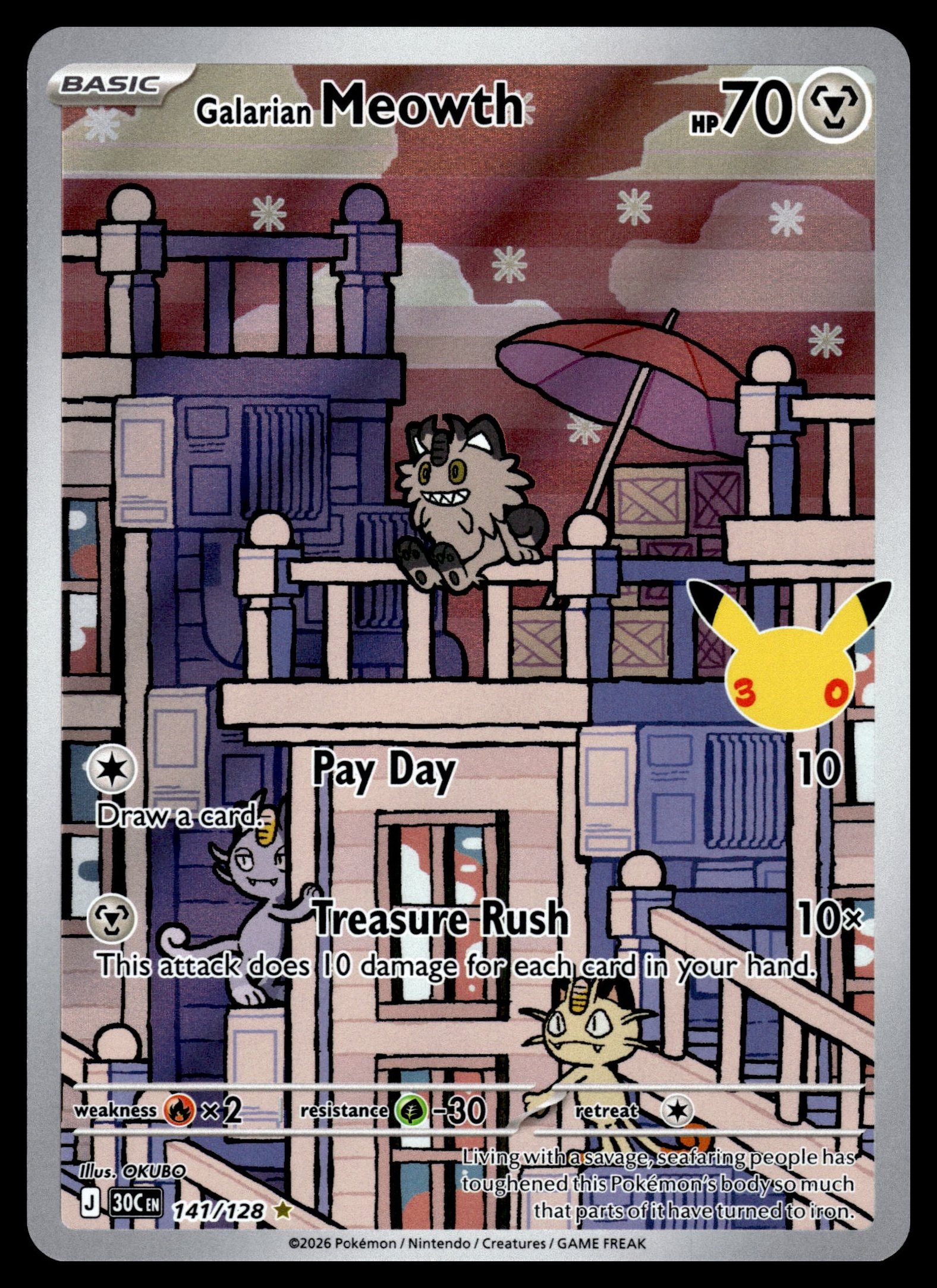 Galarian Meowth 141/128 – front