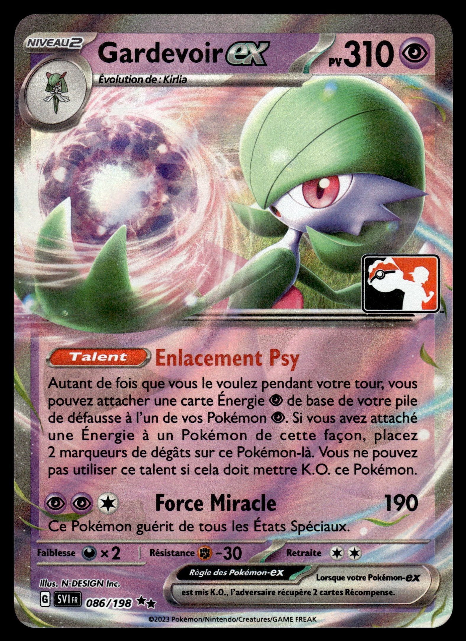 Gardevoir ex 086/198 – recto