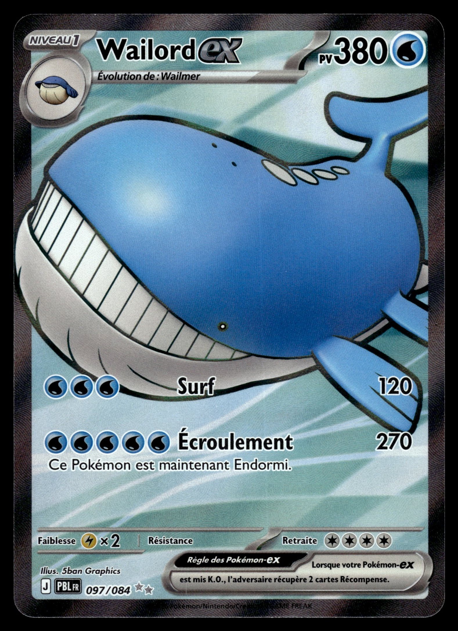 Wailord ex 097/084 – recto