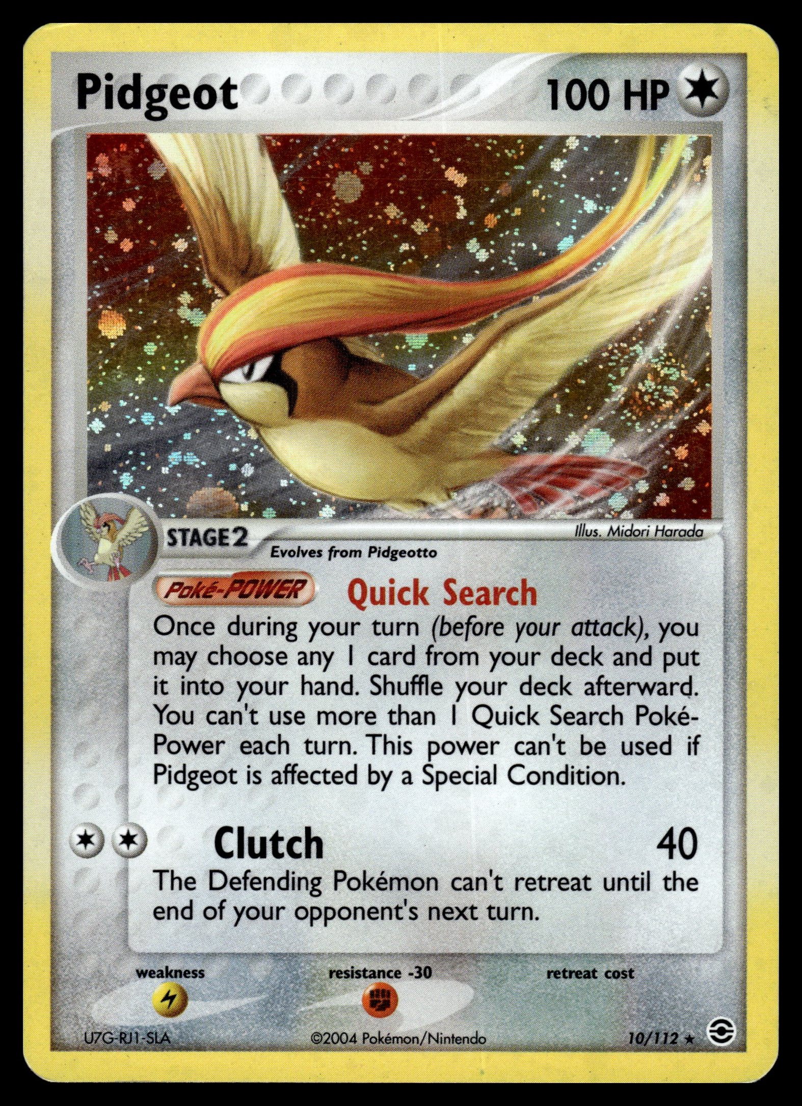 Pidgeot 10/112 – front