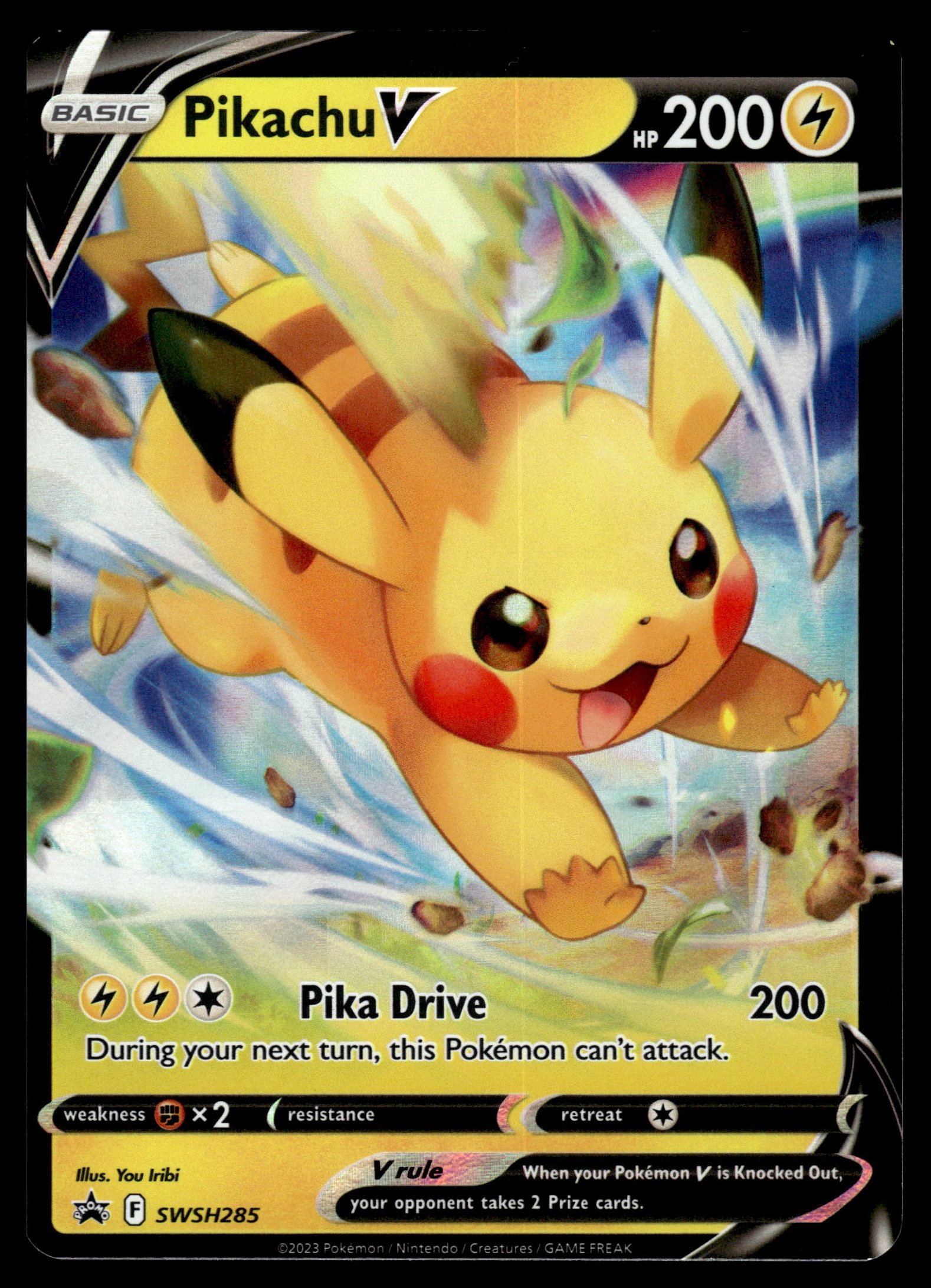 Pikachu V SWSH285 – front