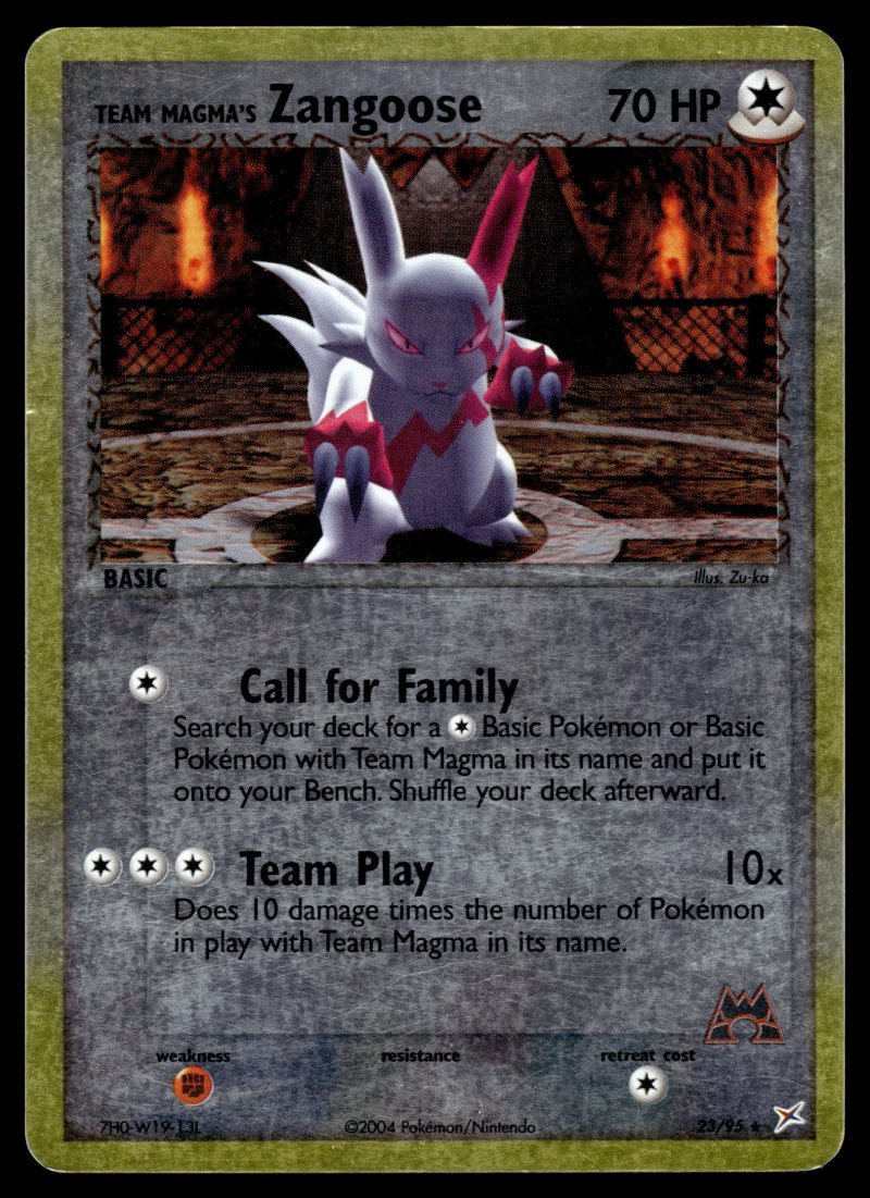 Team Magma's Zangoose