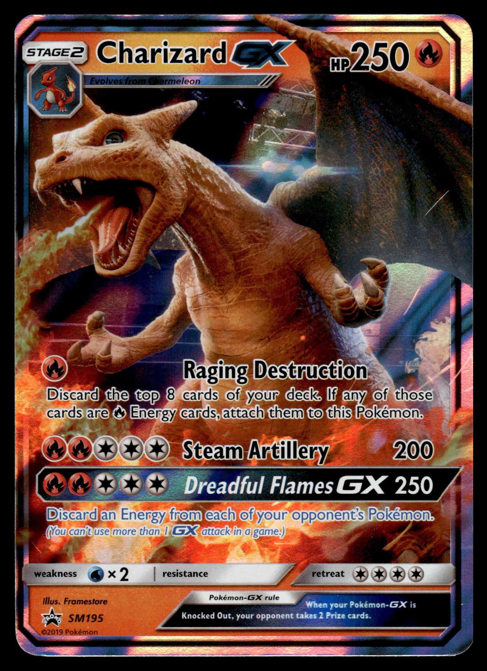 Charizard GX SM195 – front