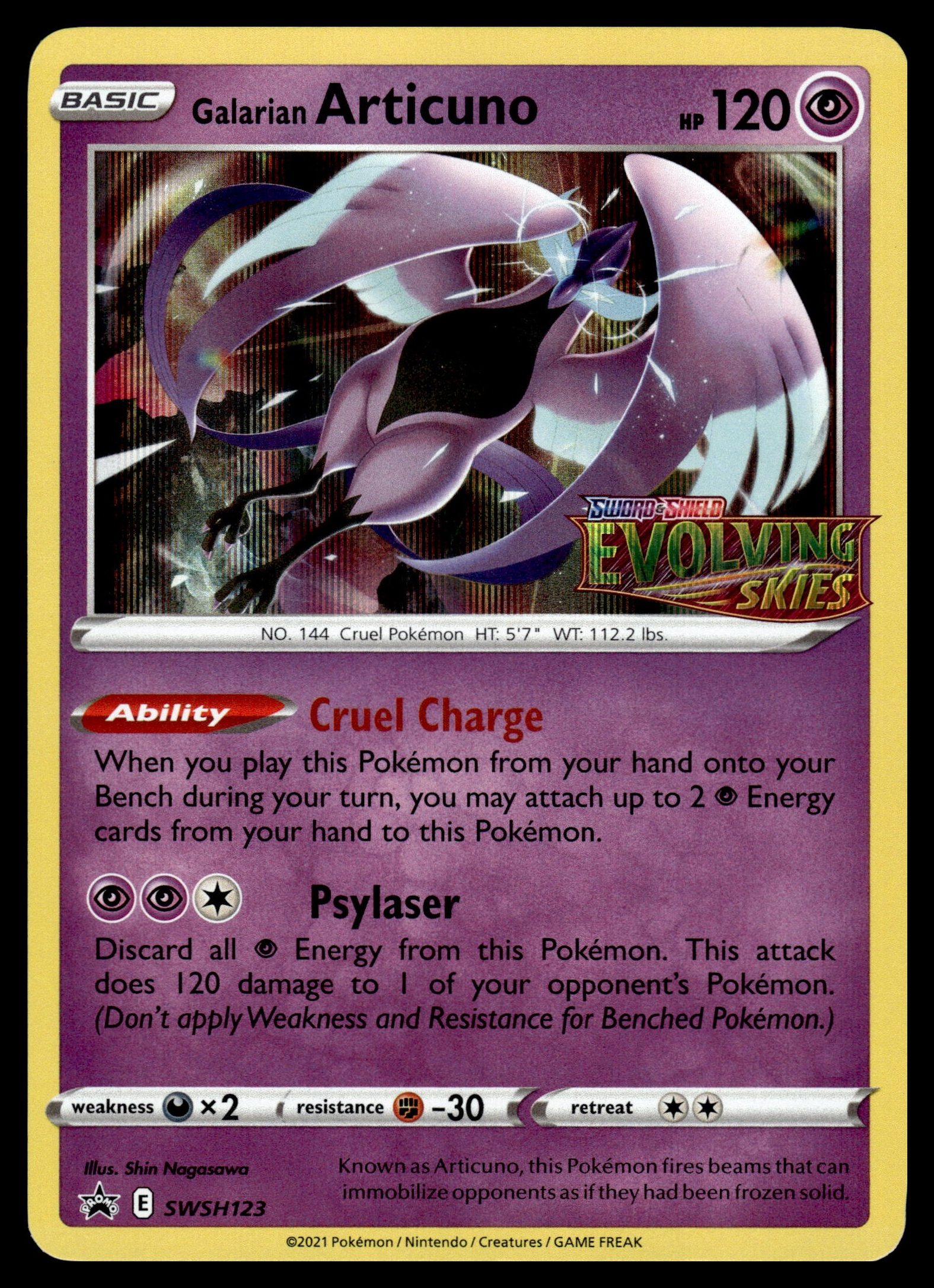 Galarian Articuno SWSH123 – front