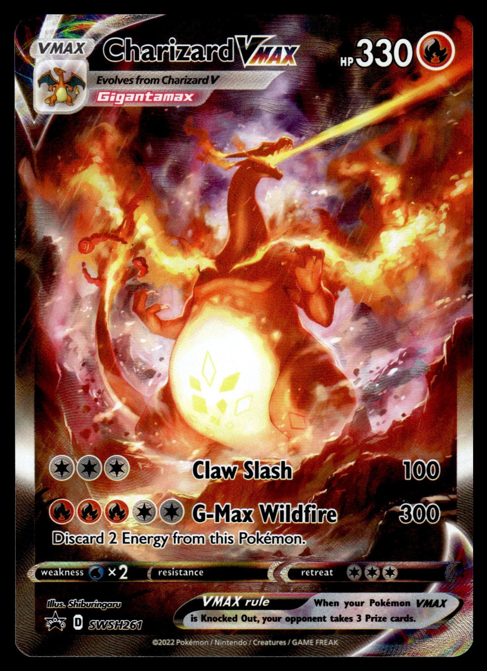 Charizard VMAX SWSH261 – front