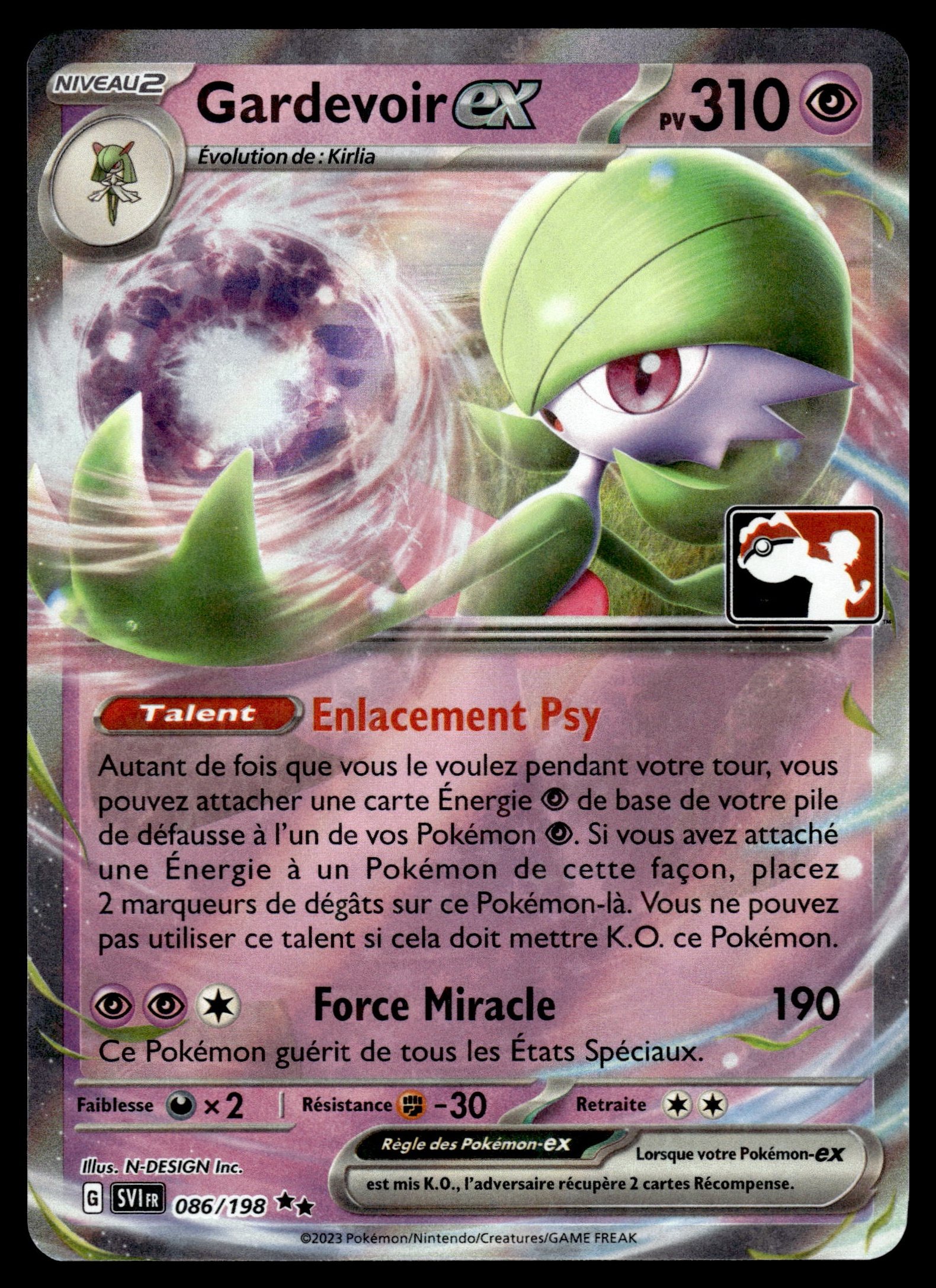Gardevoir ex 086/198 – recto