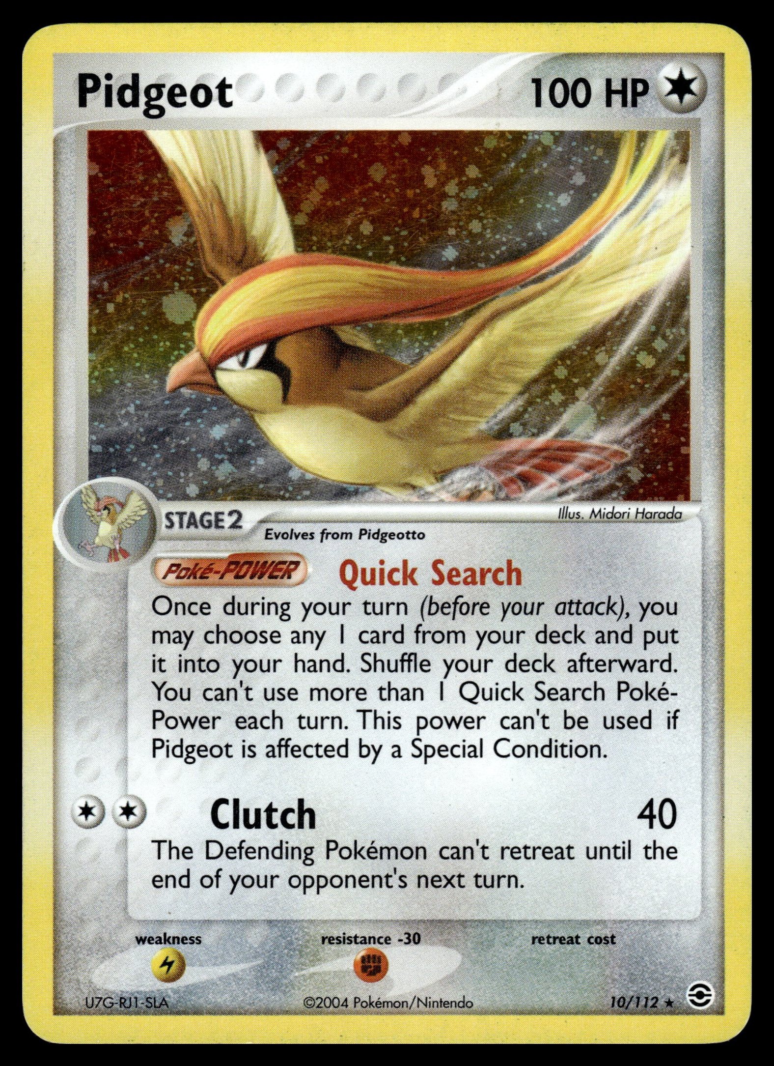 Pidgeot 10/112 – front