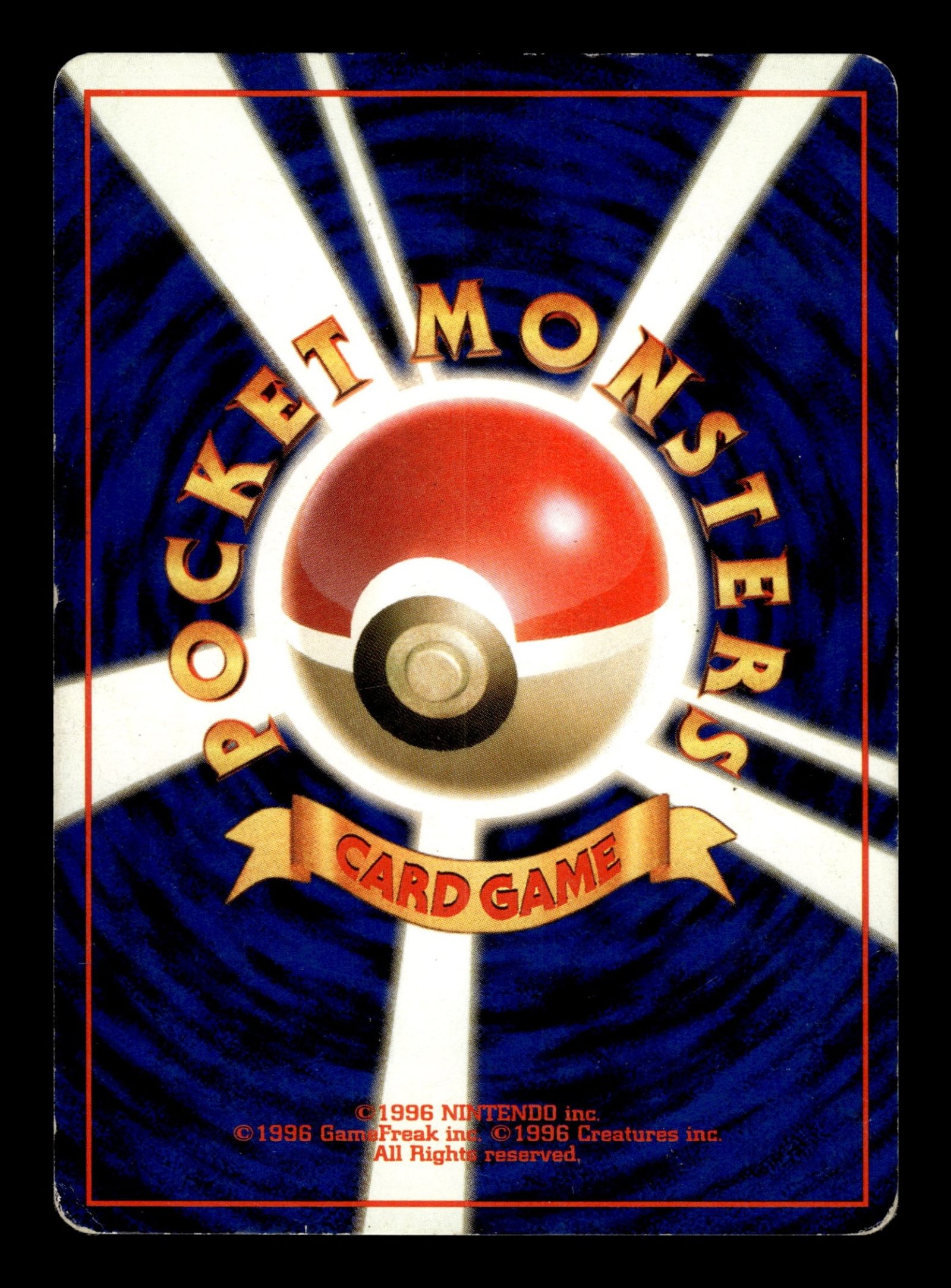 Zapdos No.145 – back