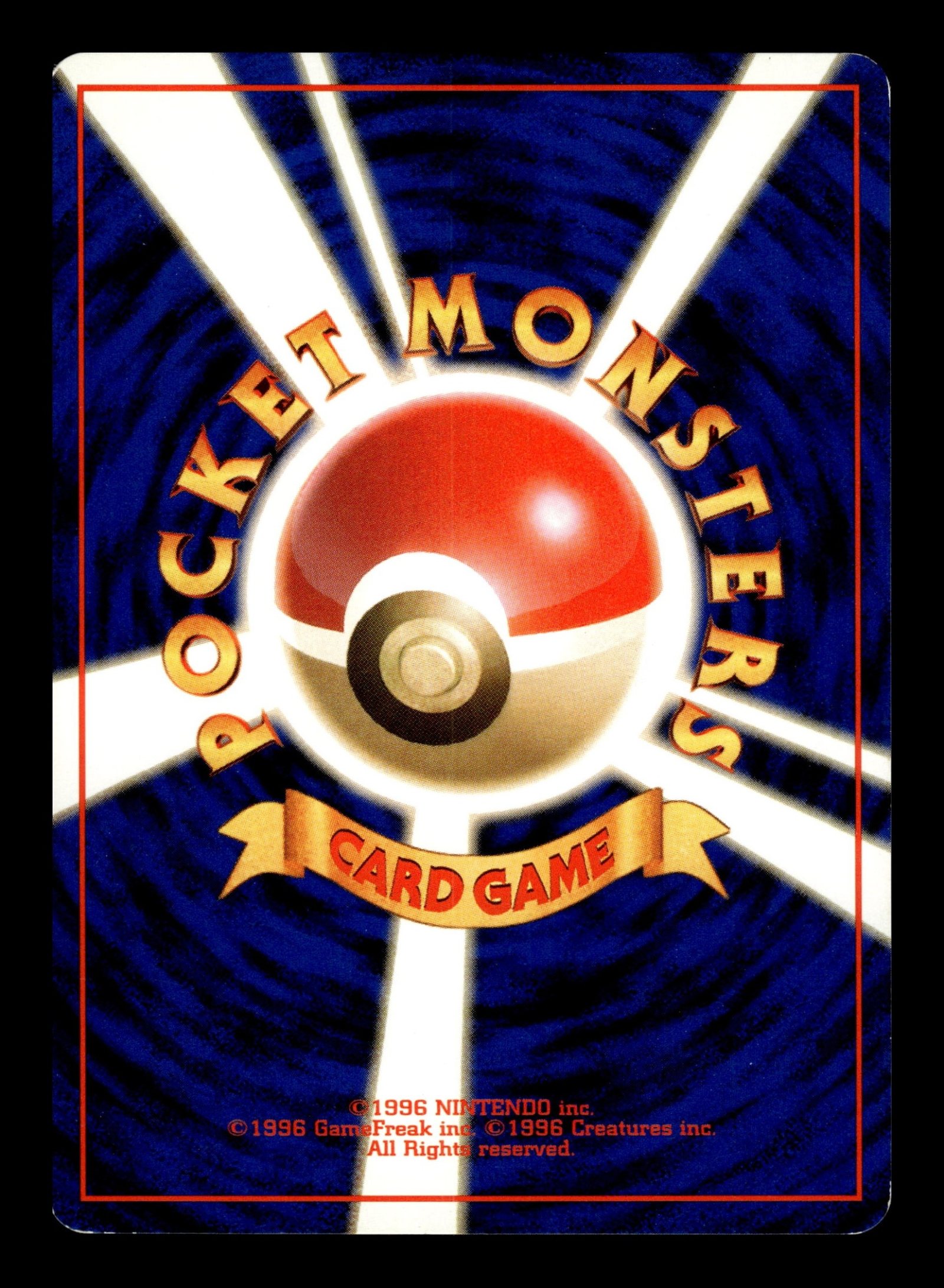 Rocket's Zapdos No.145 – back