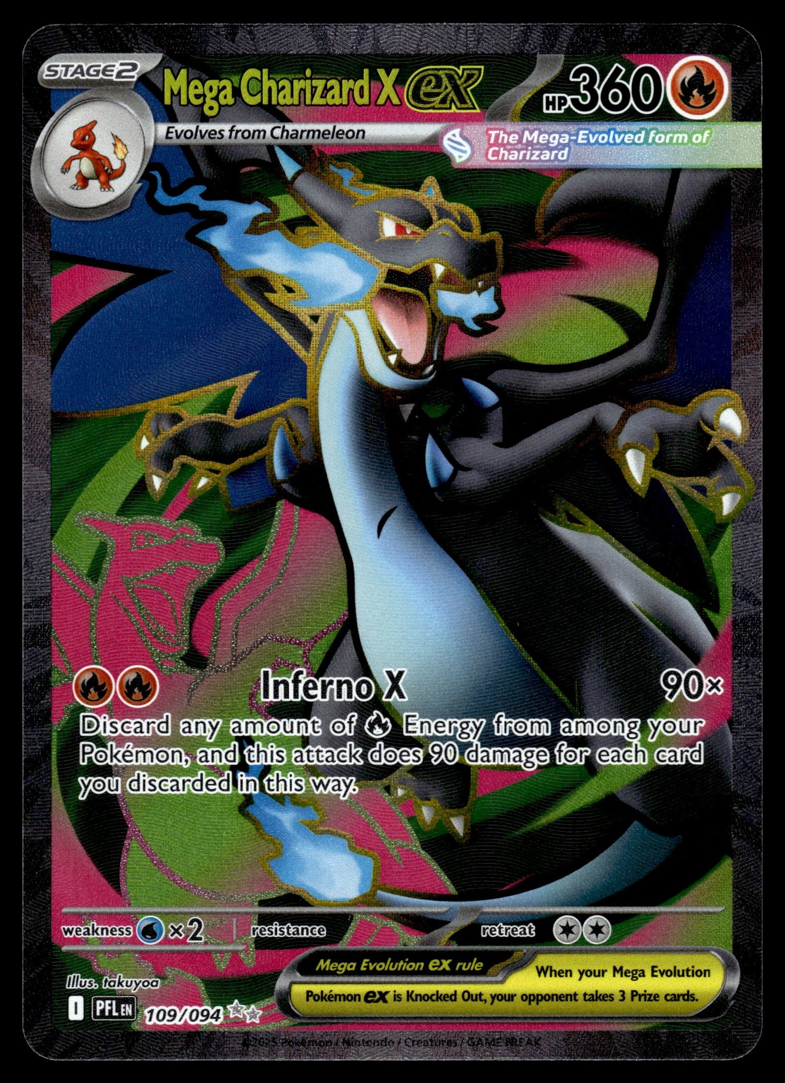 Mega Charizard X ex 109/094 – front